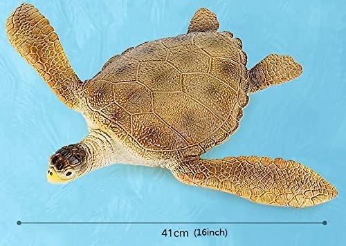 SmilerSmile Simulated Ocean Big Animal,One pc 15Inch Soft Filled Rubber Sea Educational Toys (sea Turtle)