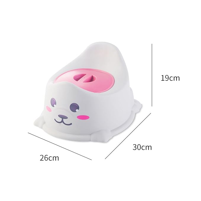 Baby Portable Potty Chair for Toilet Training, 10.2 x 11.8 x 7.5 in Travel Potty Seat with Lid for 1-6 Years, Gray