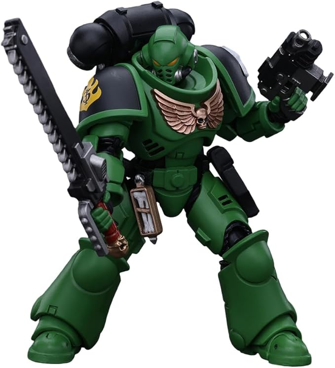 JOYTOY Action Figure 1/18 Warhammer 40,000 Salamanders Intercessors Brother Haecule Collection Model Birthday Gifts 4.8 Inches