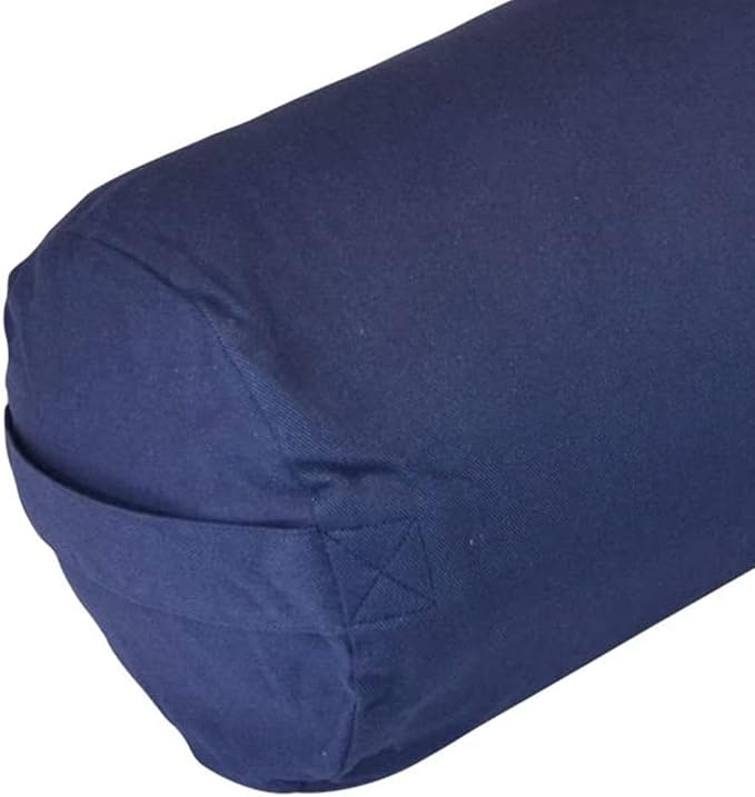 YogaDirect Supportive Round Cotton Yoga Bolster