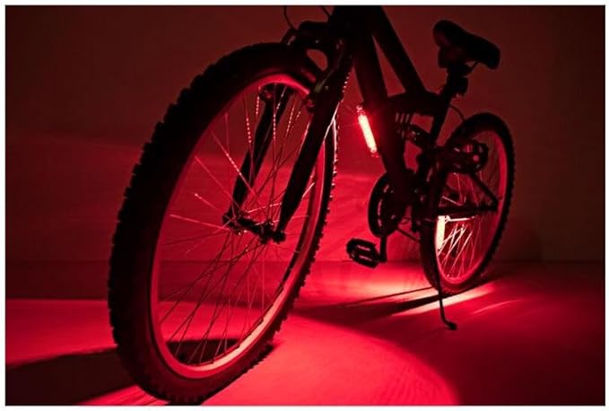 Brightz GoBrightz LED Bike Frame Light - Glowing Bike Underglow Light Bar for Night Riding - 4 Modes Flashing or Steady Glow - Cool Bicycle Lights for Kids, Teens & Adults - Be Cool, Be Safe, Be Seen