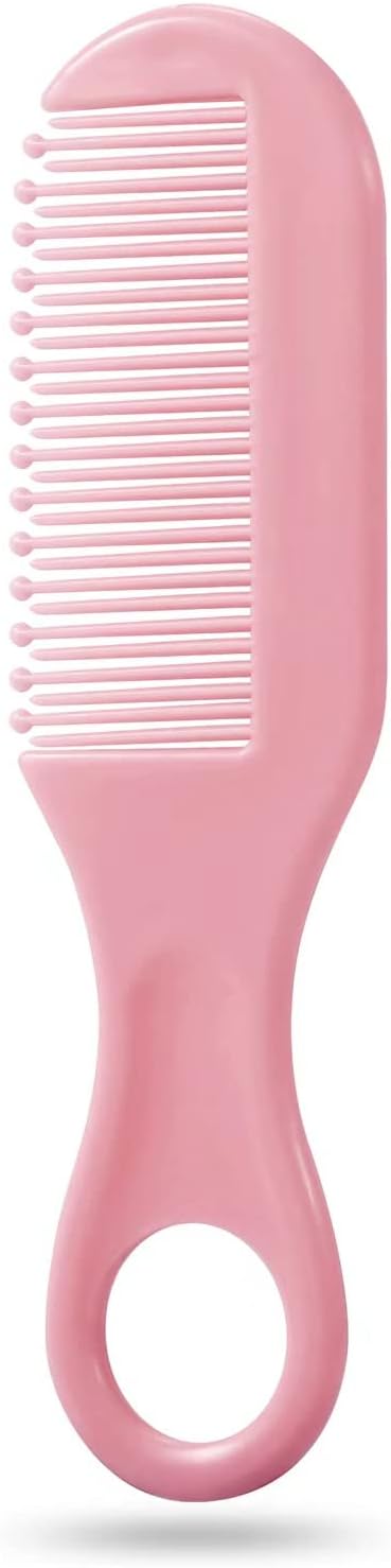 PandaEar Baby Healthcare and Grooming Kit, 12-in-1 Pink, Baby Comb, Brush, Finger Toothbrush, Nail Clippers, Scissors, Nasal Aspirator, Plastic, Pink