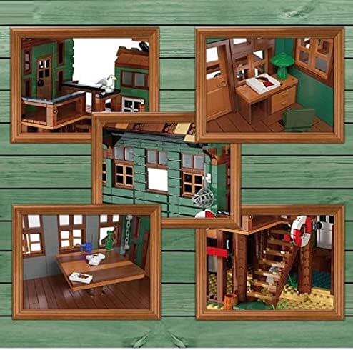General Jim's Realistic Detailed Harbortown Fishing Club Shop Classical Architectural Styled City Modular Building Blocks Toy Bricks Building Model Set for Adults and Teens