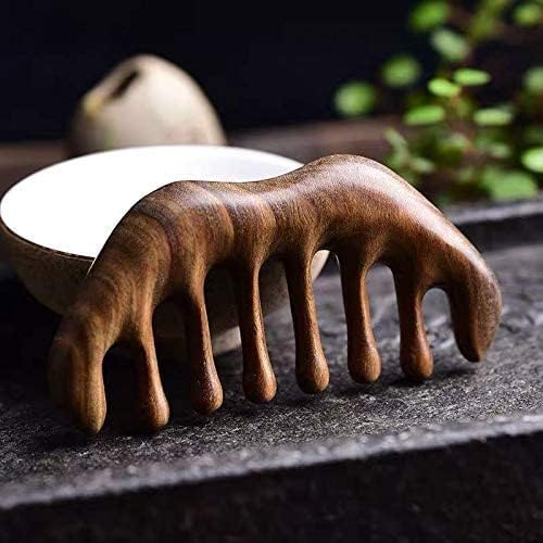 OULIGET Massage Wooden Comb,Wood Wide Tooth Hair Comb, Scraping Scalp Massage,Handheld No Static Head Tool for Scalp Massage, Detangling, and Daily Care,1 Pieces.