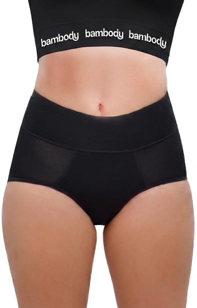 Bambody Absorbent Period Panties - Bamboo Rayon - Leakproof Period Underwear for Women and Teens - All-Day Long Protection