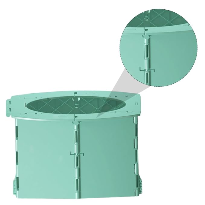 BESPORTBLE 1Pc Portable Folding Toilet Travel Potty Training Seat Foldable Design for Home Car Use Sturdy PP Material in Bright Green for Potty Training