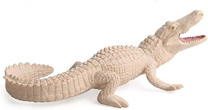 Realistic Wild Life Jungle Animal Figures Model Figurines Crocodile Alligator Desktop Decoration Party Favors Cake Toppers Ornament Bath Toys for 5 6 7 8 Years Kid Boys Girls Toddler