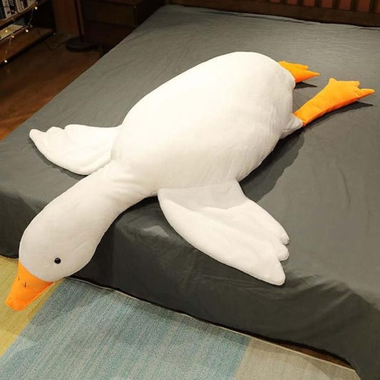 Giant Goose Stuffed Animal Soft Large Stuffed Duck Plush Toy Cute Goose Hugging Pillow Birthday Party Gifts for Kids Boys Girls