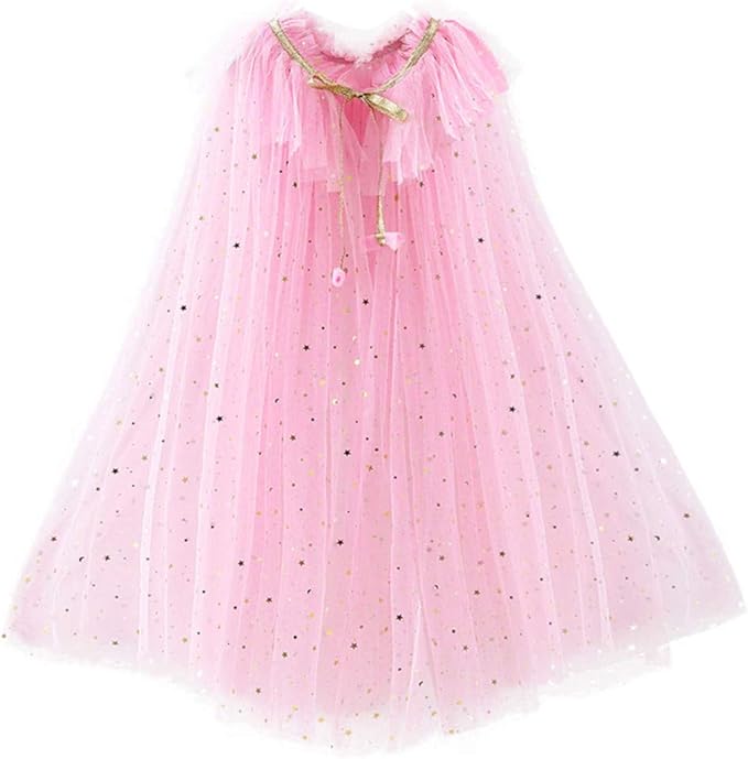 FKKFYY Rainbow Cape Cloak for Girl Princess