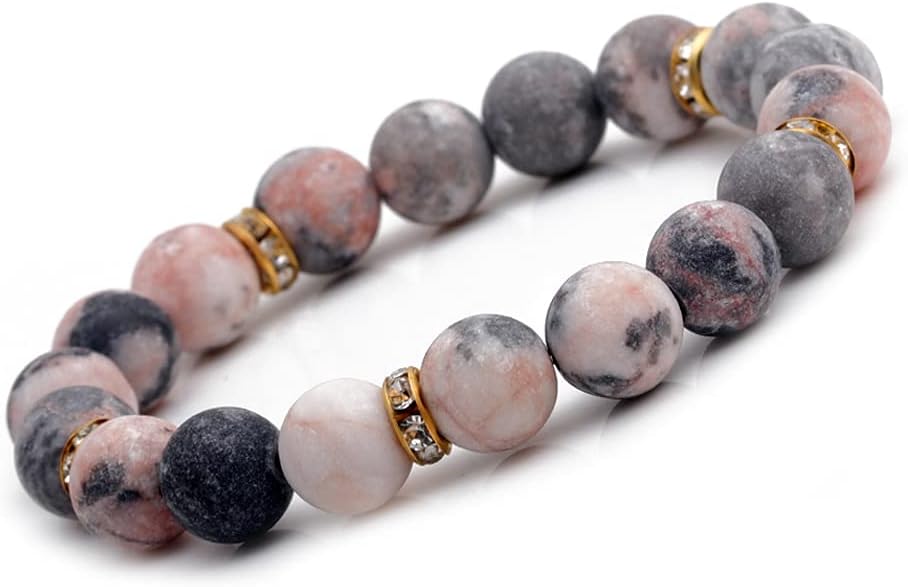 Healing Bracelet For Women Anxiety Crystal Bracelet Chakra Beaded Bracelets Rose Quartz Crystals And Healing Stones Yoga Bead Bracelet Calming Stretch Bracelet Stress Relief Gifts For Women