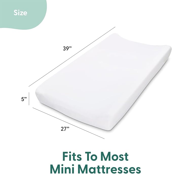 The Peanutshell 3-Pack Fitted Playard Sheets - Soft & Breathable Baby Boy or Girl Mini Crib Sheets, Pack N Play Mattress, Fits Standard Playard Pack Play Mattresses - Green Safari