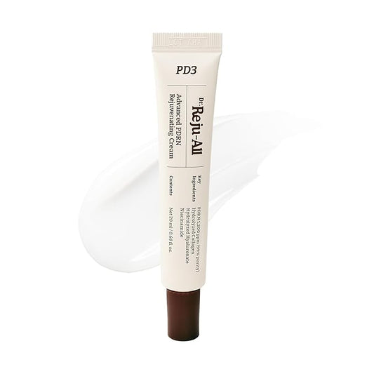 Dr. Reju-All PDRN Rejuvenating Cream – Rejuall PDRN Face Moisturizer – Optimal 1200ppm for Glass Skin & Plumping – Korean Pharmacy Anti-Aging Skin Care Face Cream - 0.7 Fl Oz