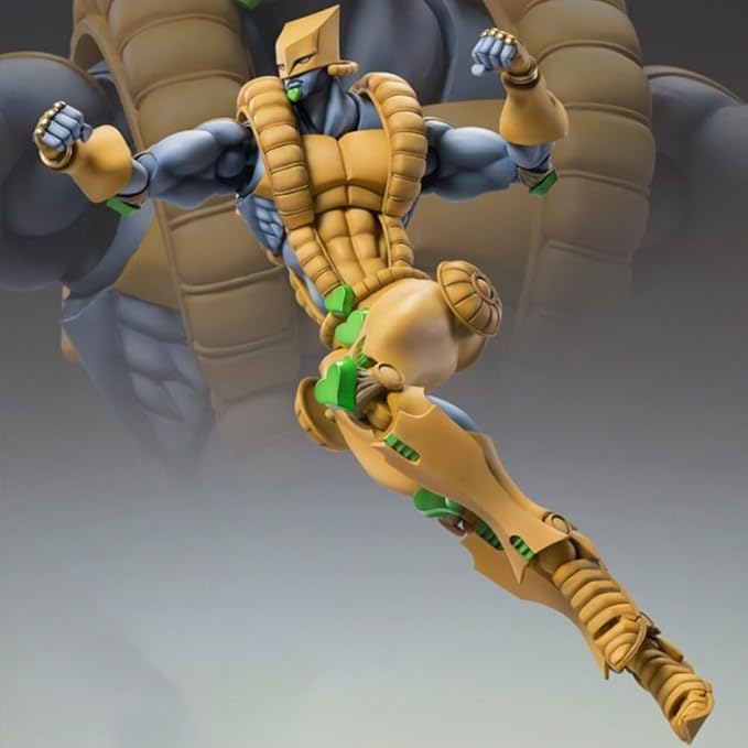 The World Action Figure Movable Joint Anime Figure 9.84" JJBA Super Action Statue Brando Figurine Collections Desktop Decoration Gifts