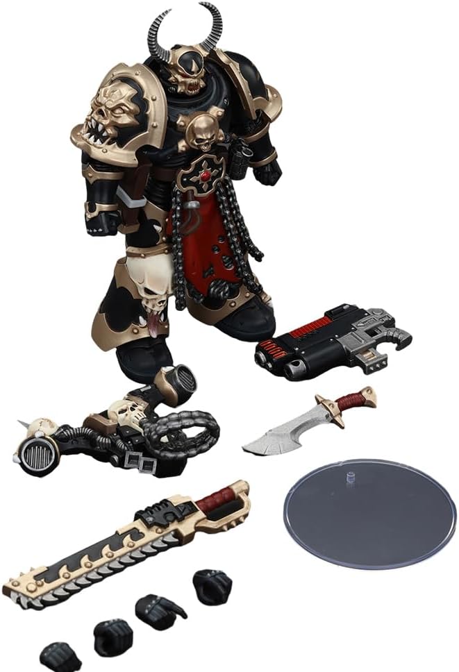 JOYTOY Warhammer The Horus Heresy 1:18 Action Figure Chaos Space Marines Black Legion Chosen 5PCS Collection Model Birthday Gifts