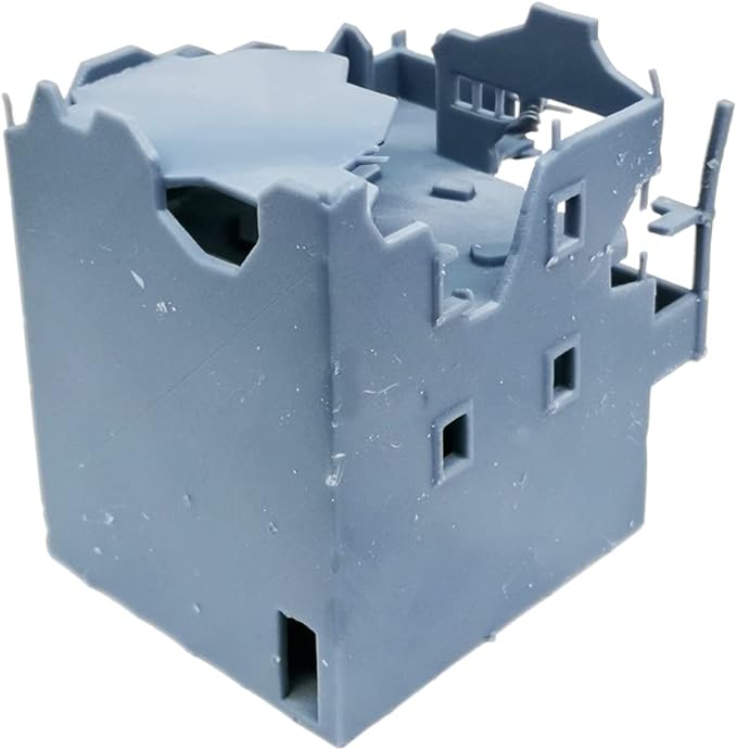 Outland Models Military Scenery Structure Destroyed City House (w Balcony) 1:144