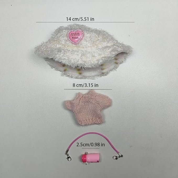 2 Sets for Labubu Clothes/for Labubu Outfits,Clothes Set for 17cm Lububu Doll,Clothing for LA BUBU, Stylish Adorable Accessories (No Doll) (No doll-YZZS2-2 Sets)