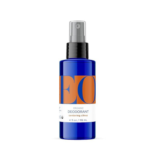 EO Organic Deodorant Spray, 4 Ounce (Pack of 1), Citrus, made with Essential Oils for men and women