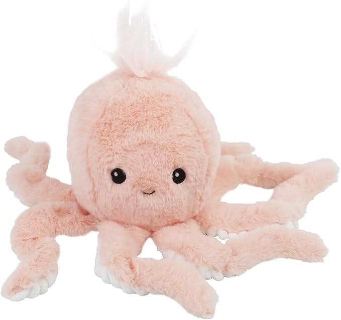 MON AMI Odessa The Octopus Stuffed Animal – 14” Pink, Octopus Plush Doll Toy for Kids, Stuffed Marine Animal Toy Gifts for Children, Boys/Girls