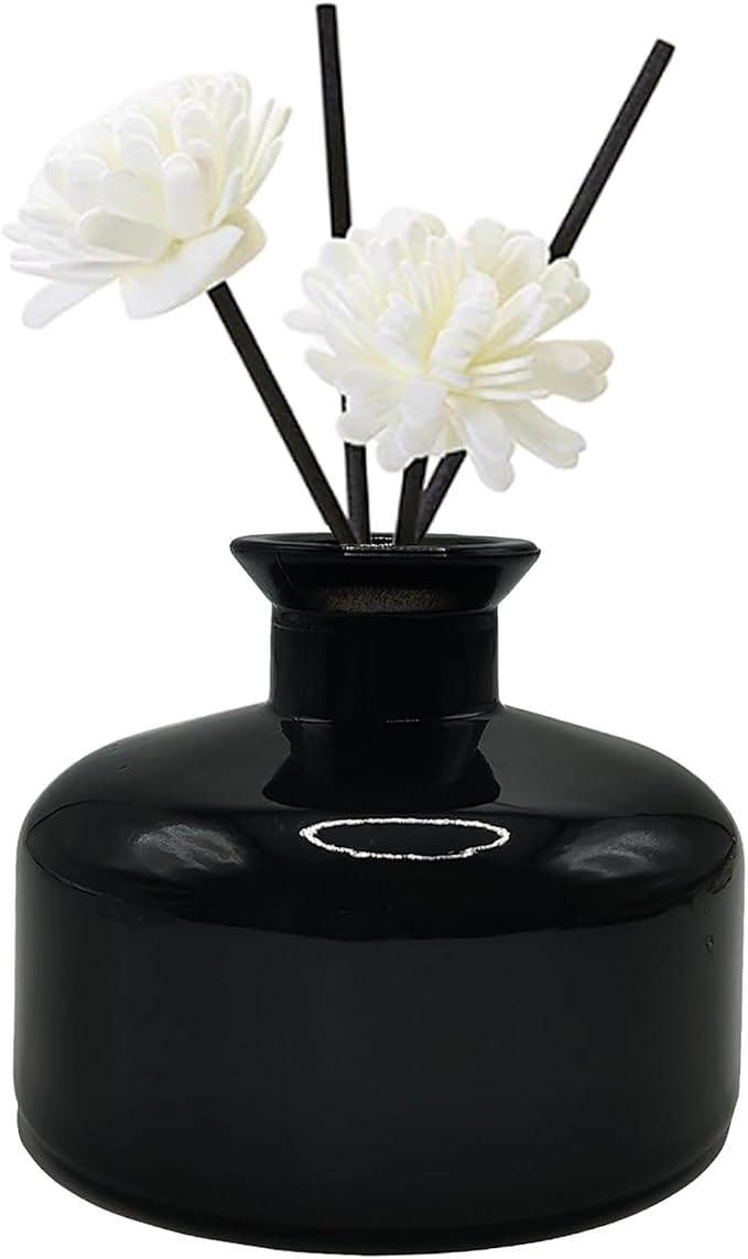 ericotry 1Pcs 200ml/6.7oz Empty Refillable Glass Diffuser Bottles Aromatherapy Jar Container Fragrance Accessories Use for DIY Replacement Diffuser Sticks Sets Essential Oils Crafts Decor