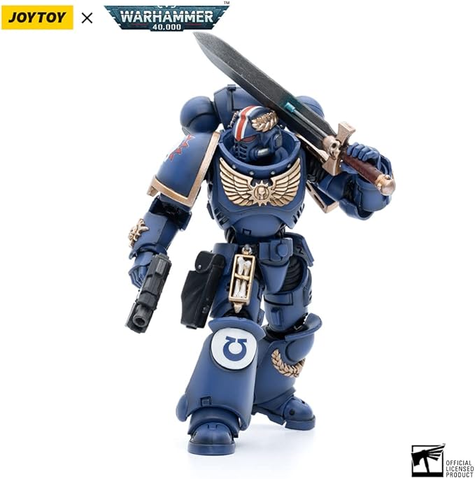 JOYTOY 1/18 Action Figure Warhammer 40k Mecha Joy Toy Model Toys Ultramarines Primaris Lieutenant Argaranthe
