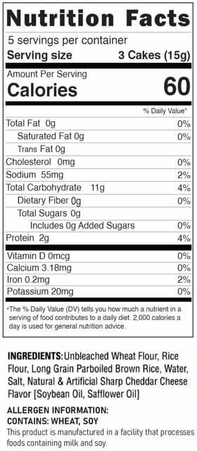 Kim's Magic Pop Cheddar Cheese Flavor 12-Pack: Freshly Popped Rice Cakes, Healthy Grain Snack, 0 Weight Watchers Point