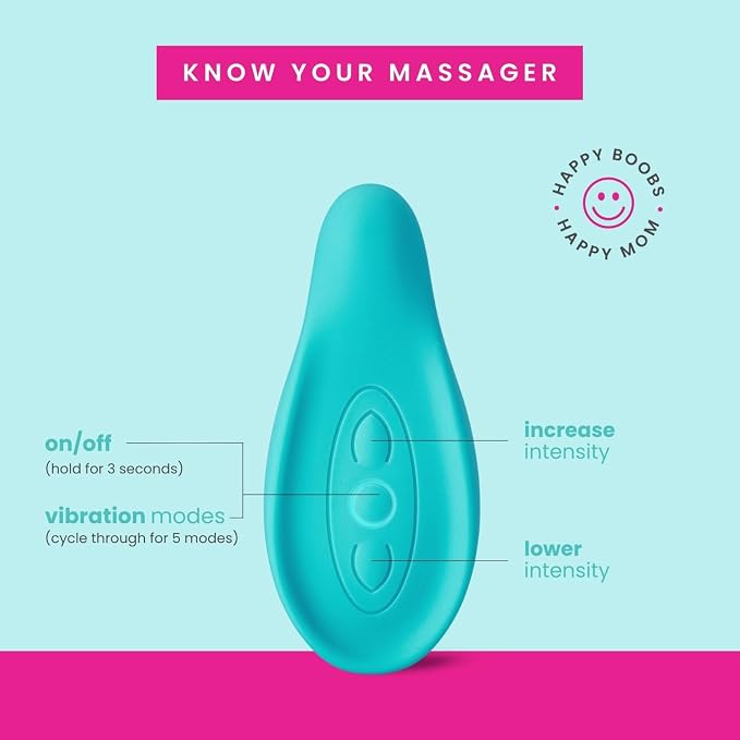 LaVie Lactation Massager - Patented Breastfeeding Relief, Boost Milk Flow & Ease Discomfort from Clogged Ducts, Engorgement, Mastisis - Postpartum Essentials for Nursing Moms - HSA/FSA Medical Device