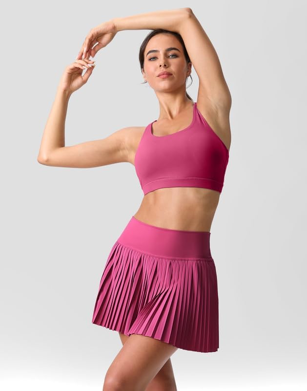 Pleated Tennis Skirt for Women with Pockets Shorts Women's High Waisted Lightweight Athletic Golf Skorts Skirts