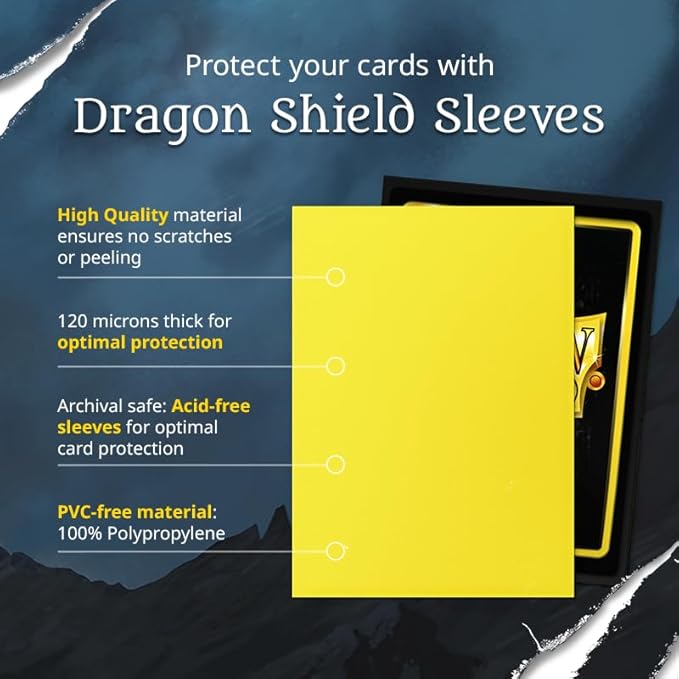 Dragon Shield | Standard Size Matte Card Sleeves | 100 CT - Smooth & Tough TCG Sleeves - Compatible with Pokemon, Flesh & Blood, One Piece & Magic the Gathering | White