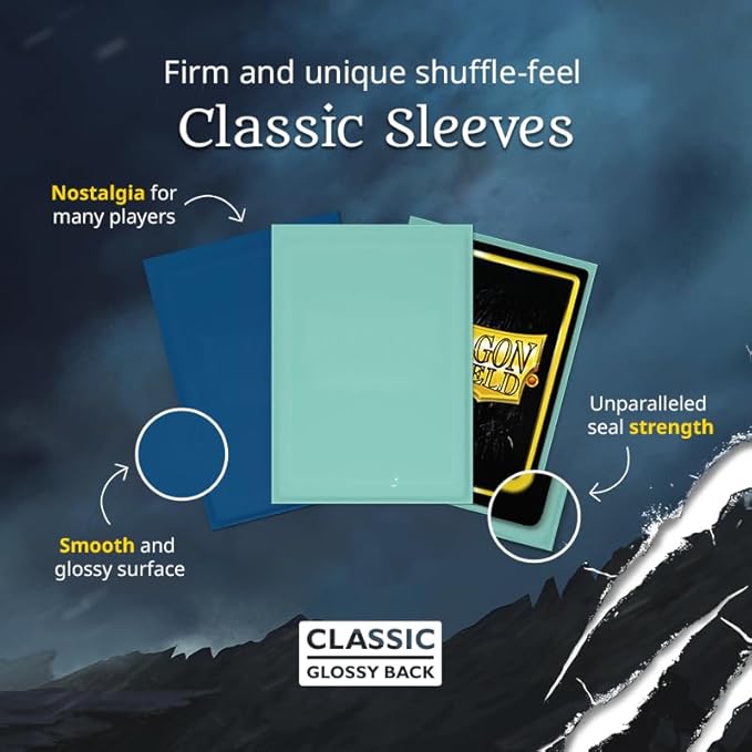 Dragon Shield | Standard Size Card Classic Sleeves | 100 CT - Smooth & Tough Premium TCG Sleeves - Compatible with Pokemon, Flesh & Blood, One Piece & Magic the Gathering | Green