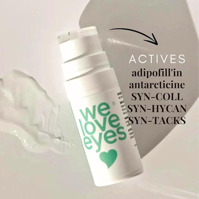 We Love Eyes - Shrubtox® - Active Hyaluronic Eye Glass gel with 5 collagen boosting actives - Improves fine lines and wrinkles