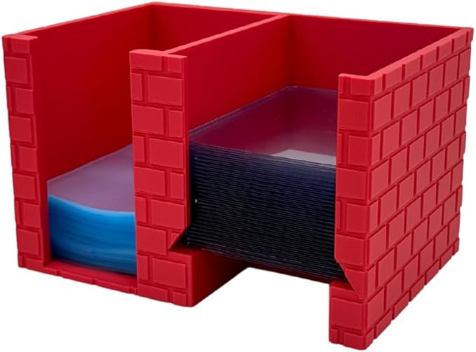 EnderToys CardCare Lite (Red Brick) - Toploader Dispenser - Penny Sleeve Holder