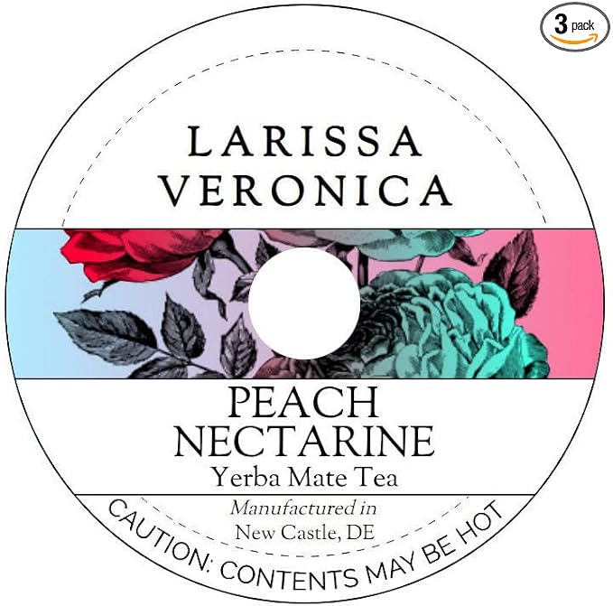 Peach Nectarine Yerba Mate Tea (Single Serve K-Cup Pods) (12 pods, ZIN: 576086) - 3 Pack