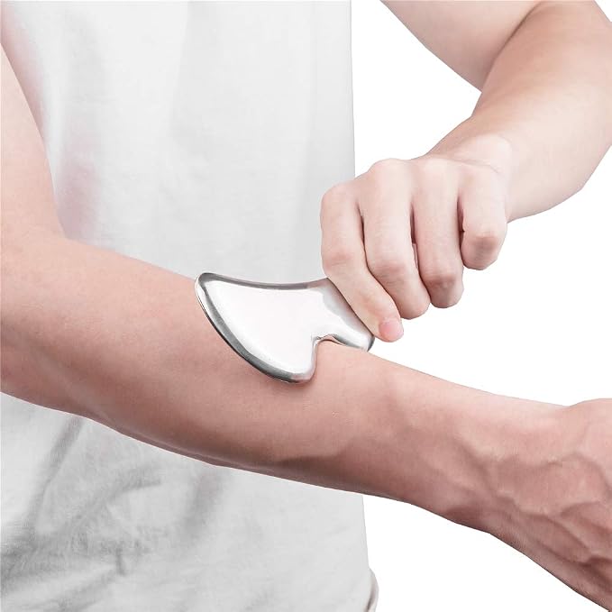 Medical Grade Stainless Steel Gua Sha Guasha Massage Soft Tissue Therapy Used for Back, Legs, Arms,Neck,Shoulder