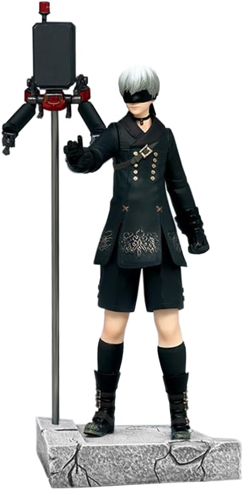 9S Figure 9Syorha Statue 1/6 Scale 9S Action Figure No.9 Type S Anime Figurine PVC Handmade Collectible Desktop Decoration
