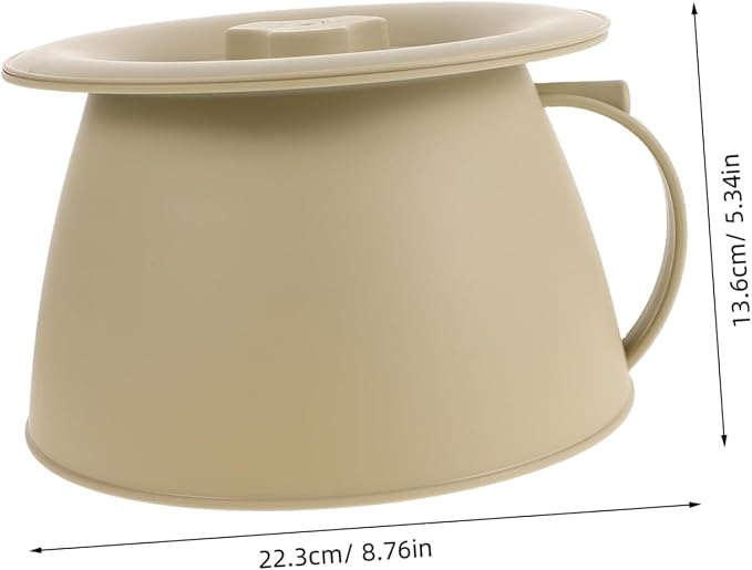 Thickened Plastic Spittoon Lid Bedside Commode Bucket for Elderly Boys and Girls Urinal Potties Portable Bedpan Emergency Travel