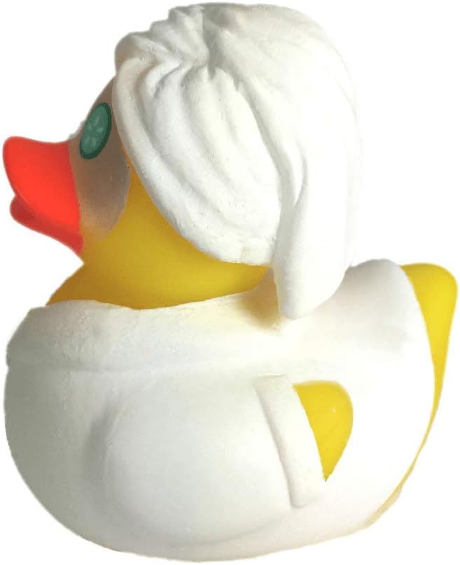 3" Rubber Duck [Sealed Hole, Floats Upright] - Baby Safe Bathtub Bathing Toy - Facial Rubber Duck