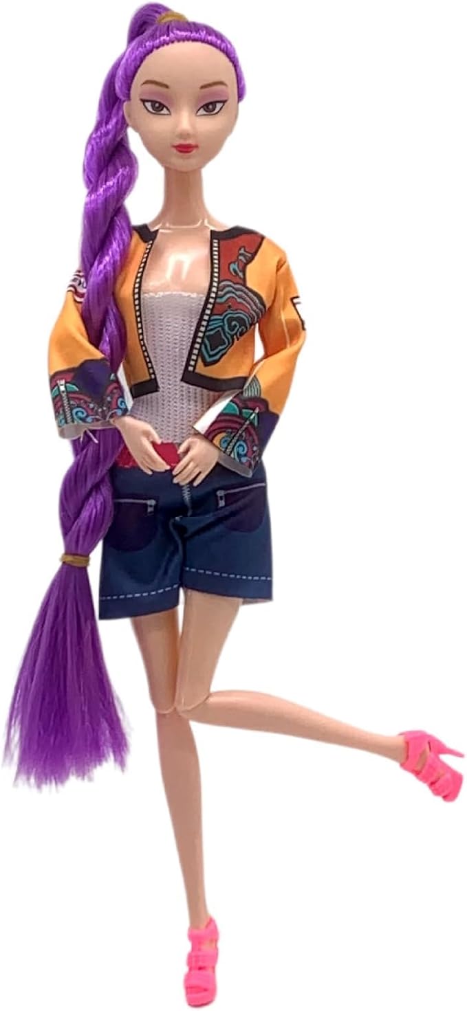 MFRMFR Demon Hunters 11.5'' Fashion Doll for,Articulated Girl Group Doll,Perfect Christmas and Birthdays Toy Gift for Girls Fans (003)