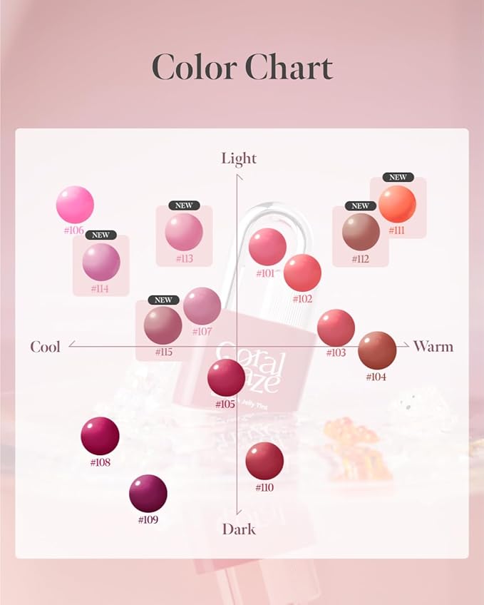 Glow Lock Jelly Tint 105 Harmony, Hydrating Water Glow Lip Stain, Non-Sticky Juicy Gloss, Long Lasting Glass Shine & Dewy Finish, Lightweight Moisturizing Lip Care, Korean Makeup