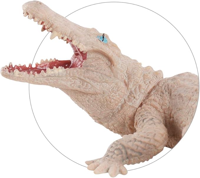 Fantarea Simulation Realistic Wild Life Jungle Animal Figures Model Figurines Crocodile Alligator Eduactional Toys Party Cake Toppers Ornament Toys for 5 6 7 8 Years Kid Boys Girls Toddler