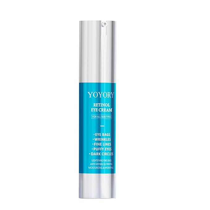 Retinol Under Eye Cream - Anti-Aging Eye Cream for Eye Bags, Dark Circles, and Fade Wrinkles, Fine Lines, Puffy eye Skin Care Treatment for Women and Men, 20ML(Blue)