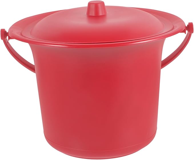 Cabilock Riser Spittoon Bucket Buckets with Lids Portable Toilet Travel Pee Bottle Potty Urinal Pot Chinese Chamber Pot Spittoon Bedroom Urinal Toilet Basin Enamel Bucket Pp Travel Potty