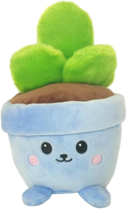 Stuffed Plant Plush Toy, Happy Face Flower Plushies Plant Pillow Decorationr with Natural Scent, Adorable Stuffed Flower for Christmas Horror Plush Halloween(Succulents Plant)