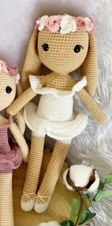 Stuffed Soft Bunny for Kids – Handmade Crochet Rabbit Toy – Long-Lasting Toddler Comfort Toy – Thoughtful Gift for Girls & Bunny Lovers