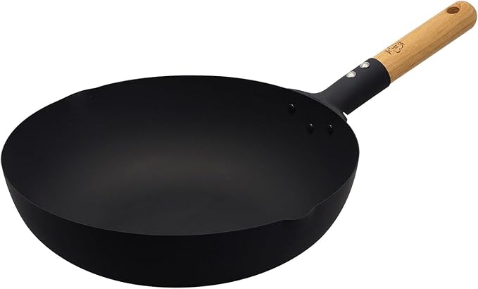 タクミジャパン(TakumiJAPAN) Takumi MGIT30P Frying Pan, Made in Japan, 11.8 inches (30 cm), Induction Compatible, Magma Plate, Iron
