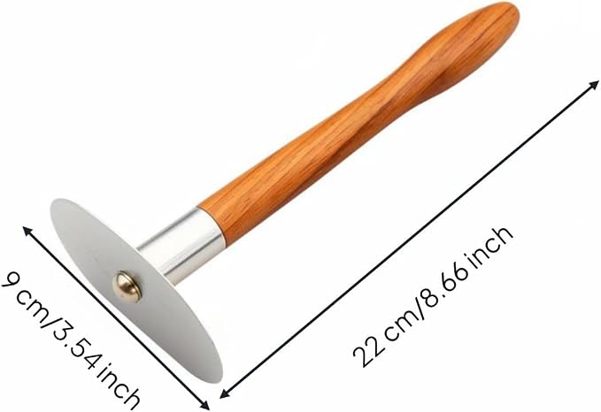 22cm Body Gua Sha Tool with Wooden Handle for Back, Neck & Shoulder, C | Muscle Scraper & Gua Sha Paddle for Lymphatic Drainage, Muscle Pain Relief, Body Contouring & Shaping