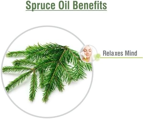 Salvia Spruce Oil 15 ml (0.51 fl oz) – Steam Distilled Fresh Conifer Aromatic Oil for Energizing Diffusion Blends, Masculine Perfumery & DIY Fragrance