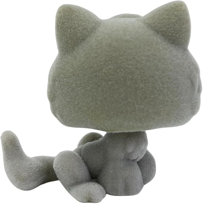 Custom Flocked Pet Shop Toy Fuzzy Animal Figure Short Hair Cat Kitty Kitten Deer OOAK (#66)