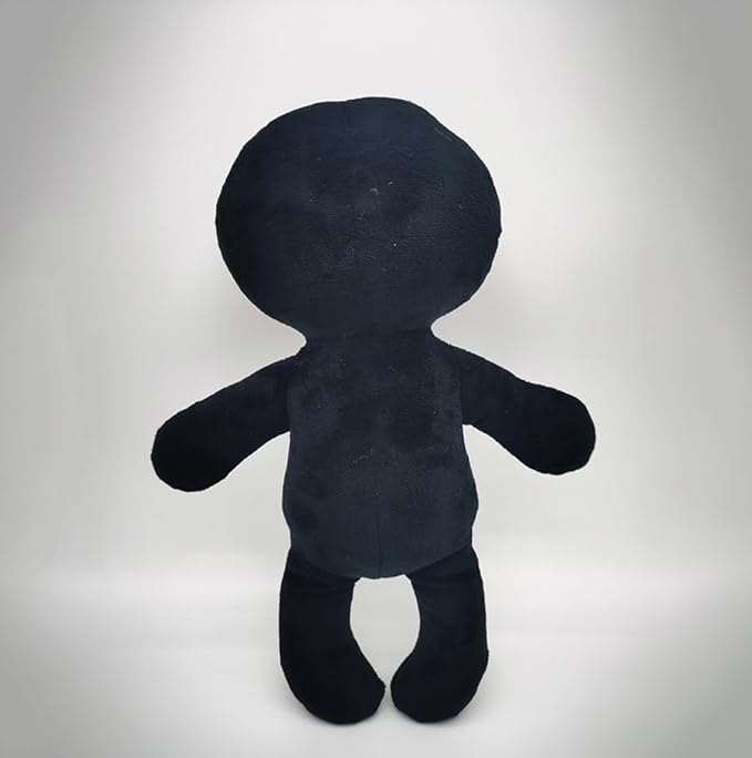 Cute Skeleton Figure Plush Toy 12 inch Skull Plushies Stuffed Animal Christmas Halloween Plush Decor Birthday Gifts for Kids, Black