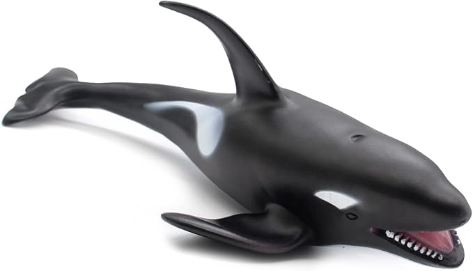 Simulated Ocean Big Animal, One pc 15Inch Soft Filled Rubber Sea Educational Toys (Killer Whale)