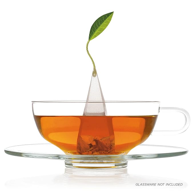 Tea Forte Gift Set with Cafe Cup, Tea Tray, Mini Presentation Box with 10 Handcrafted Pyramid Infuser Tea Bags, Paradis Tea